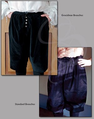 Velvet Renaissance Breeches with Button Fly