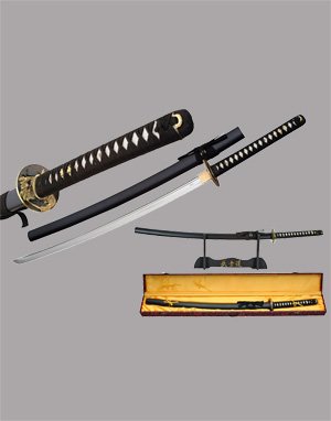 41 Inch Hand Forged Katana with Decorative Tsuba