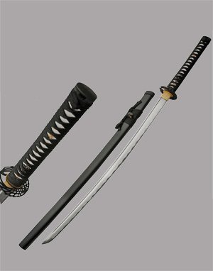 Hand Forged Katana with Swirl Tsuba