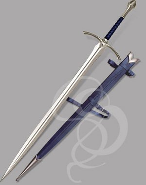 <font color=#cc1111<B>Out of Stock!</B></font><BR> Lord of the Rings: Glamdring <BR>Sword of Gandalf  with Blue Scabbard