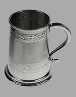 Pewter Celtic Bands Tankard 1 Pint