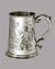 Small image #1 for 1 Pt Pewter Tankard with Fishing Scene on Front and Back