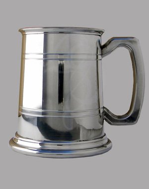 Pewter Lined Half Pint Tankard