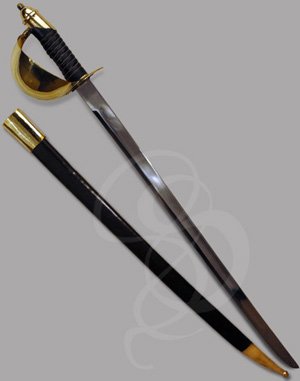 Scratched or Dented Quartermaster Naval Cutlasses with Leather Grip